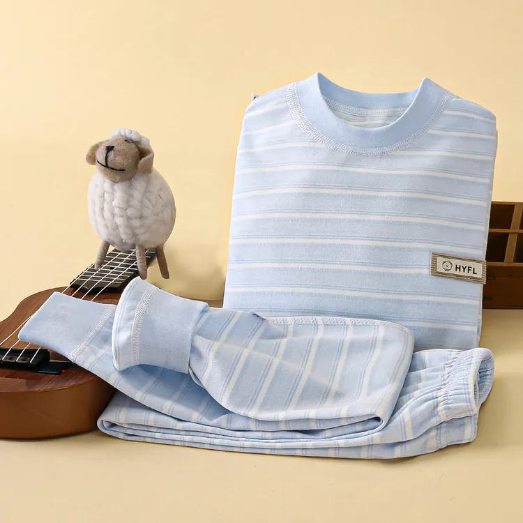 小方迪儿童秋衣秋裤套装纯棉无骨男童保暖内衣男孩女童中大童秋冬