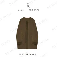 【容雨RYHOME】宽松圆领亲肤羊驼毛呢面大衣253W2464