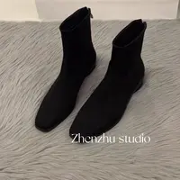 I26 法式磨砂翻毛马丁靴 EI2609