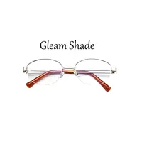 格影Gleam Shade β钛轻奢复古超轻减龄半框男女通用素颜神器024