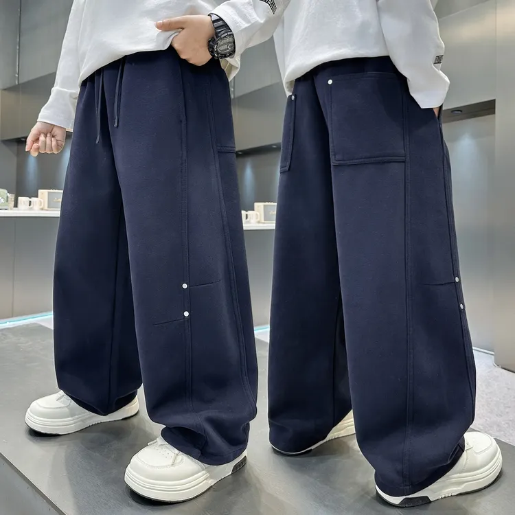 儿童装男童春秋裤子2025新款洋气休闲时髦卫裤男孩秋装运动长裤潮