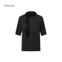 STELLAS 120支可机洗羊毛 【小领巾】半高领正肩显瘦通勤百搭针织衫