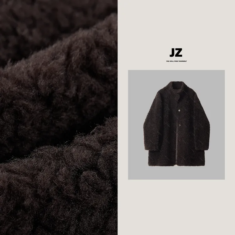 金子/JZ SO MUCH【可可泰迪】2025秋冬简约立领羊毛外套