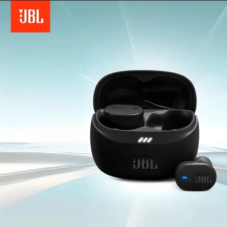 9新 JBL tune buds2 二代琉璃豆磨砂黑降噪通话清晰 蓝牙耳机