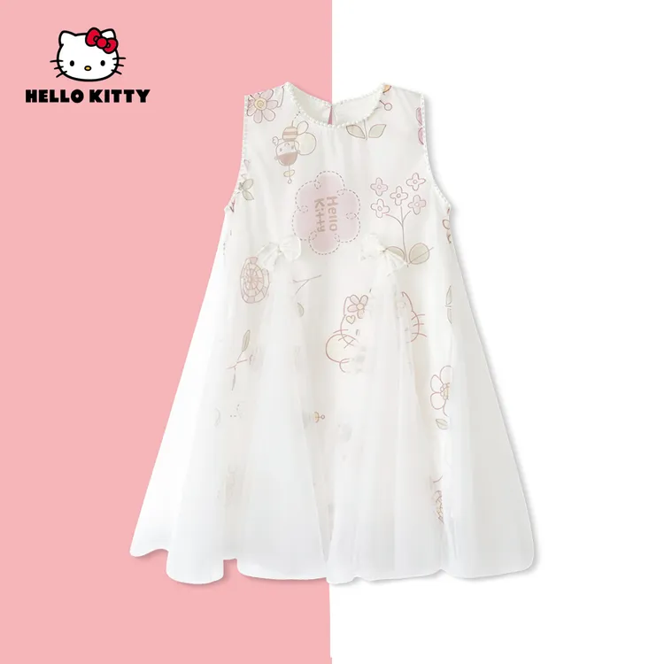 HelloKitty夏季新款女童女宝中大童休闲连衣裙AC5226MK386 KT