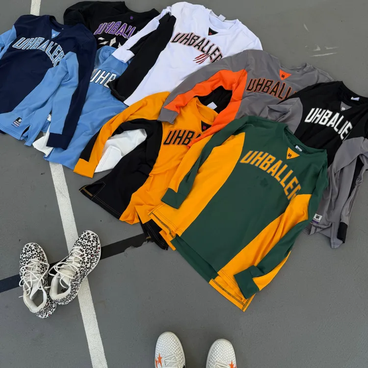 UHBALLER3.0高弹速干篮球美式长袖运动训练热身比赛投篮服训练服