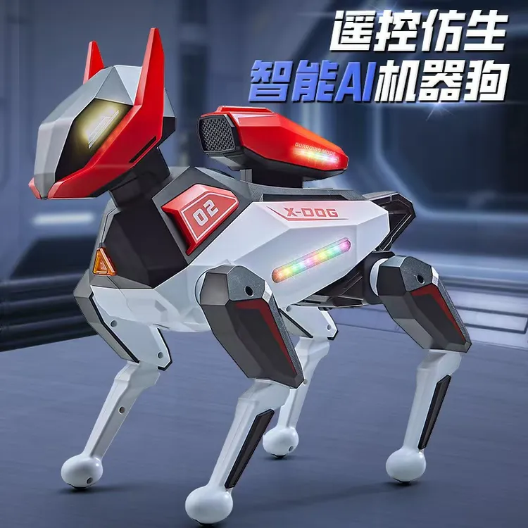 AI智能机器狗遥控电动玩具编程动作功能礼物编程遥控机器狗玩具