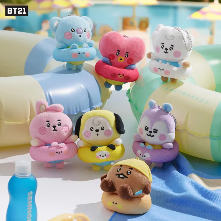 【新品】BT21 BABY泳池系列 毛绒钥匙扣 LINE FRIENDS