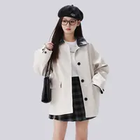 YPUT女士时尚休闲拼接风衣外套YHG208048A 8048