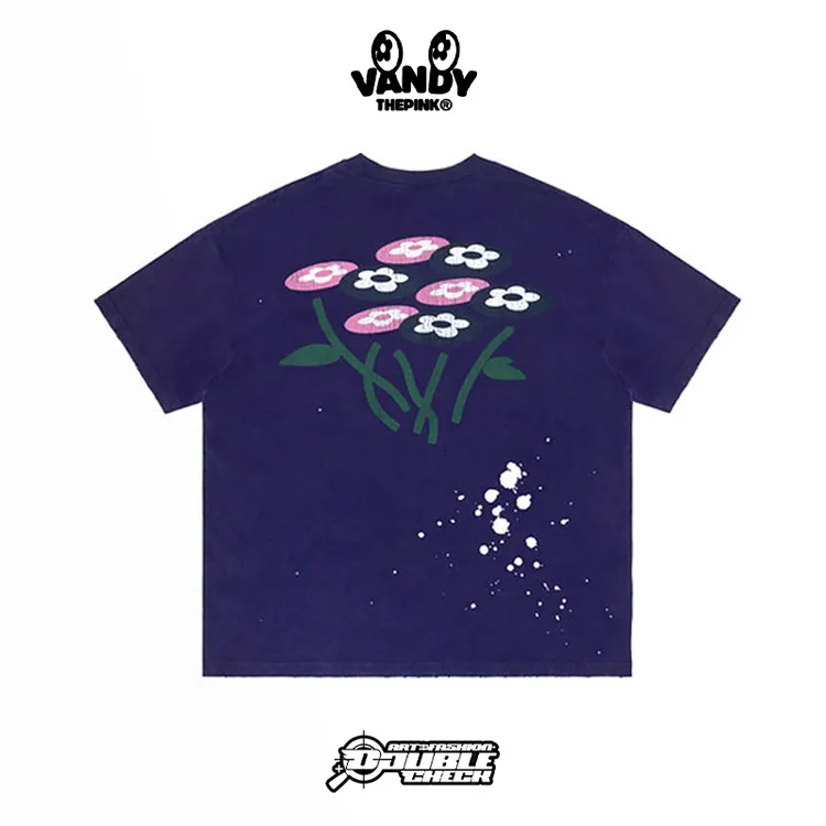 【DoubleCheck】VANDYTHEPINK Painter Flower Tee泼墨花卉短袖T恤