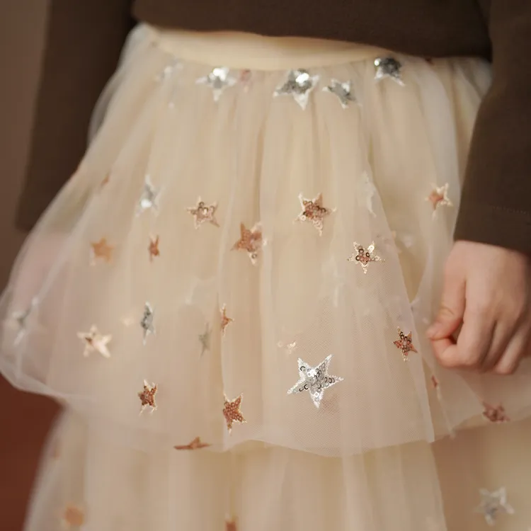 哈齿童装秋冬儿童半身裙保暖加绒长裙女童公主裙宝宝蓬蓬蛋糕纱裙