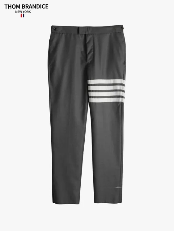 THOM BRANDICE【官方正品】TB 羊毛经典条纹西裤休闲商务西裤男直筒