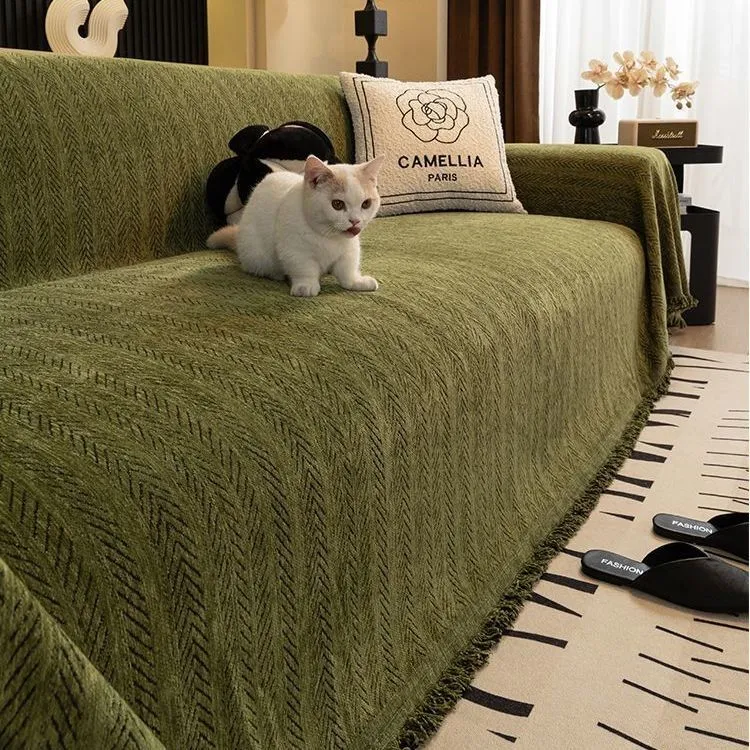 雪尼尔沙发盖布2025新款四季通用沙发垫毯防猫抓全盖沙发巾mmv