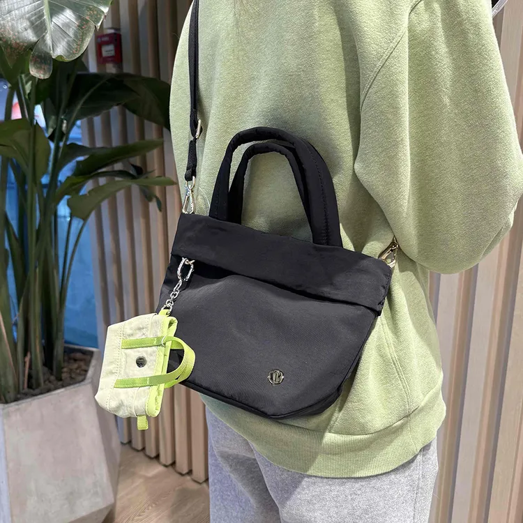 日式菜篮子手提小包包防水休闲日常手提包单肩斜挎包妈咪包帆布包