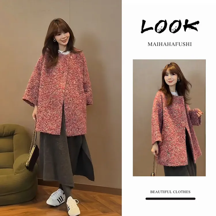 秋季一整套女装2025新款韩版气质宽松小香风外套设计感半身裙套装