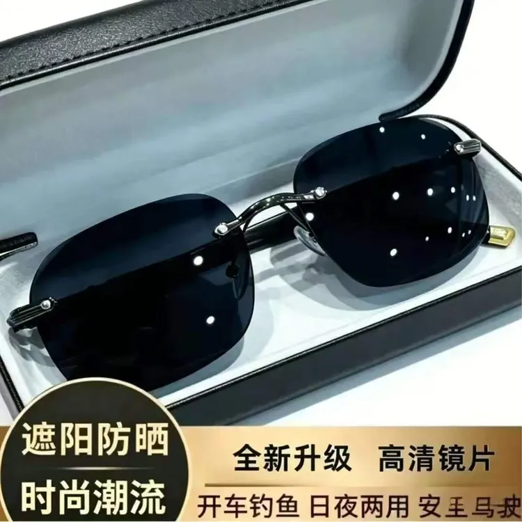 【专柜正品】黑墨镜开车驾驶防紫外线强光太阳镜摩托车骑行眼镜商品图