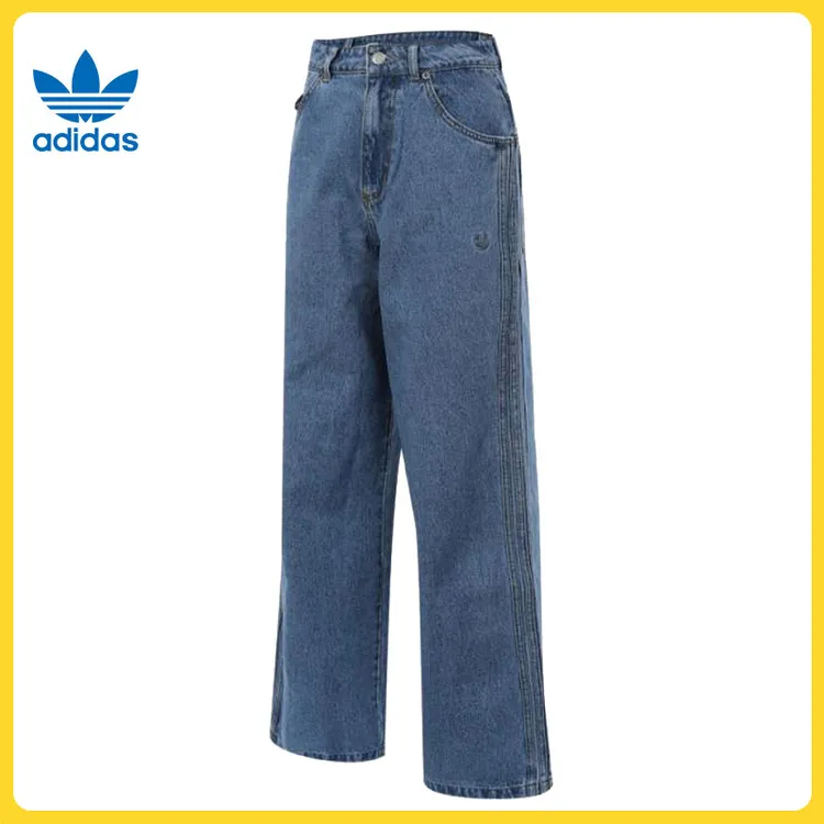 adidas Originals阿迪三叶草女子P ESS DENIM B梭织长裤IW5760