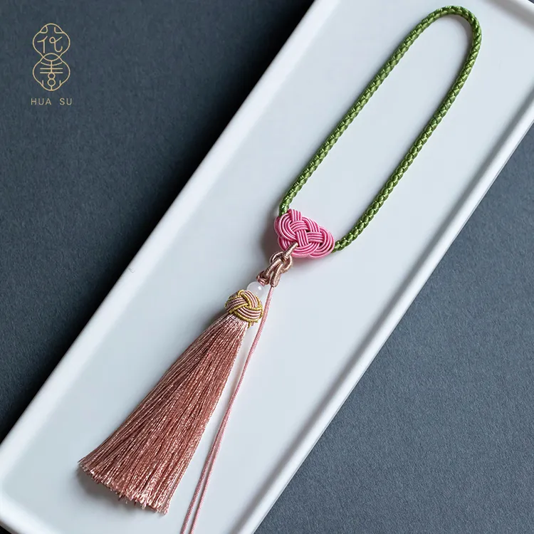 清雅古风手工编织手把件包挂后视镜挂绳精致款送女友流苏穗子饰品