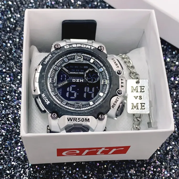 手表男款学生初中高中生青少年男生机械运动防水闹钟电子2024新款