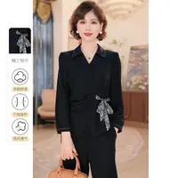 【秋】年轻妈妈早秋时尚小衫2025新款洋气中老年女装气质上衣服套装