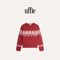 UFFIE于绘 手绣装饰提花毛衣