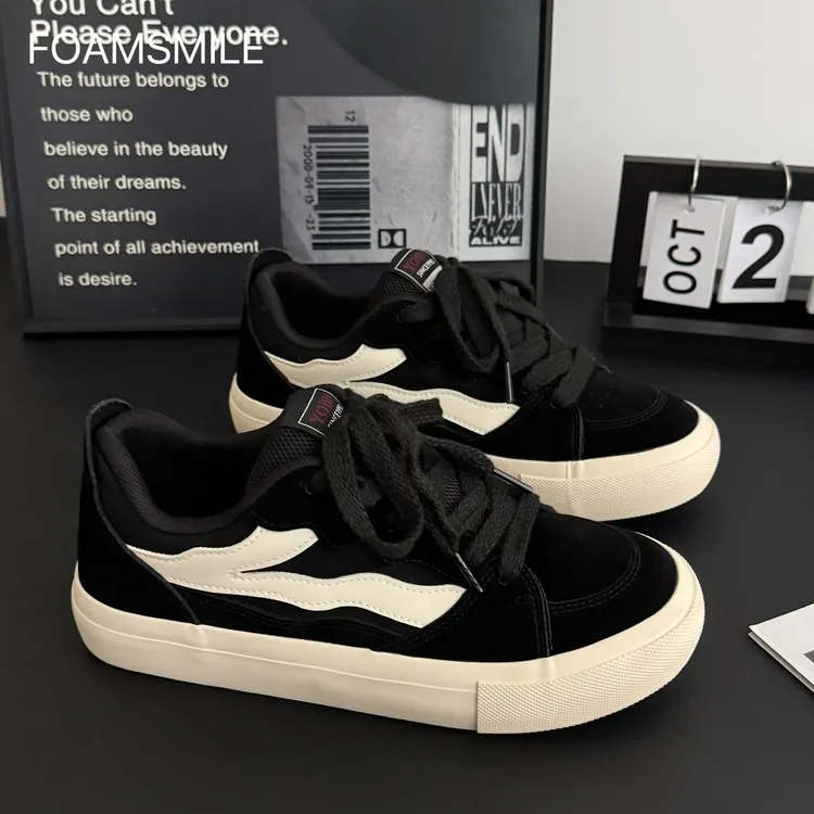 Foamsmile| 上新厚料帅气滑板鞋街舞街头潮鞋男士休闲运动鞋板鞋