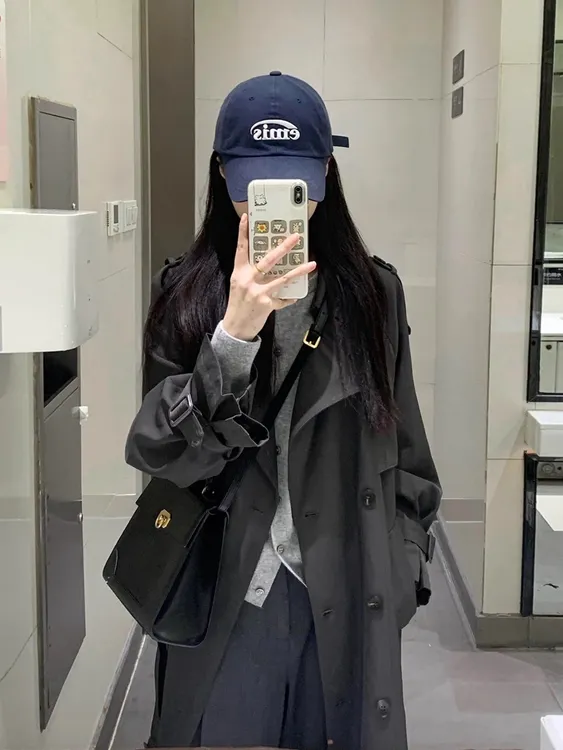 韩版风衣外套女2025秋季新款巨好看的中长款小个子正流行爆款薄款