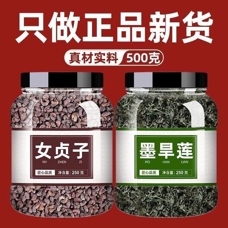 【抢！2大罐】女贞子墨旱莲组合装野外女贞子旱莲草道地品质泡茶泡水