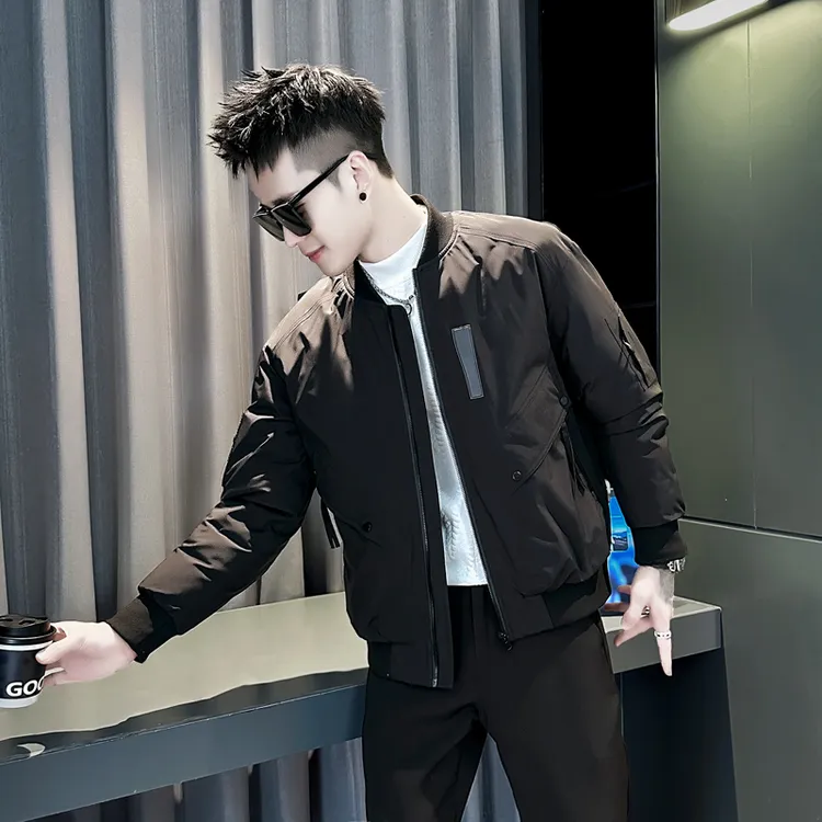 男士冬装棉服2025新款棒球领保暖棉衣外套冬季痞帅高级感加厚袄子