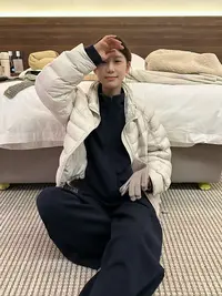 Peach自制 ’把妹王‘ 80莱赛尔舒适慵懒卫衣外套休闲裤套装 10675