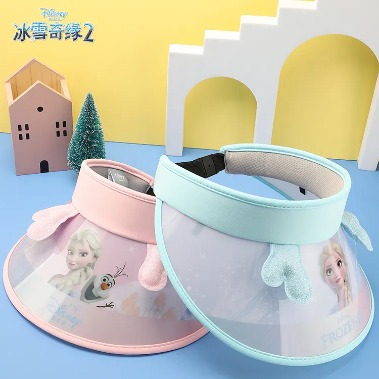 PINKY冰雪爱莎夏季遮阳帽大帽檐帽子防晒帽透气太阳帽薄款(总)