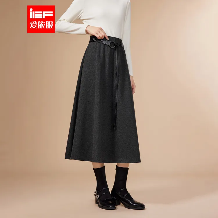 IEF/爱依服半身裙2025秋冬新款韩版成熟通勤女人味显瘦百搭单裙