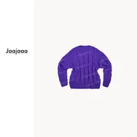 Jaajaaa木瑾花开  秋冬圆领设计针织小众百搭宽松长袖毛衣/HAGIC