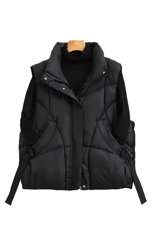 YX.火龙果爆品推荐立领马甲女加厚年新款百搭保暖背心拉链马甲