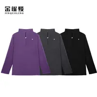 金雀绫【活力少年】设计款半高领拉链舒适加宽加大卫衣SZA3SW734