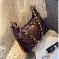 CLEVER轻奢小香风菱格链条腋下包包女式2025新款百搭单肩斜挎包