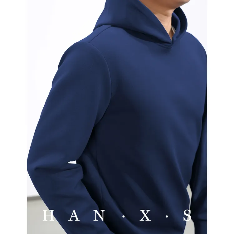 汉小衫降温加绒连帽卫衣秋冬抗皱男棉感时尚休闲通勤长袖运动户外