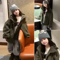 儿童韩系两面穿加厚毛毛外套 25D022