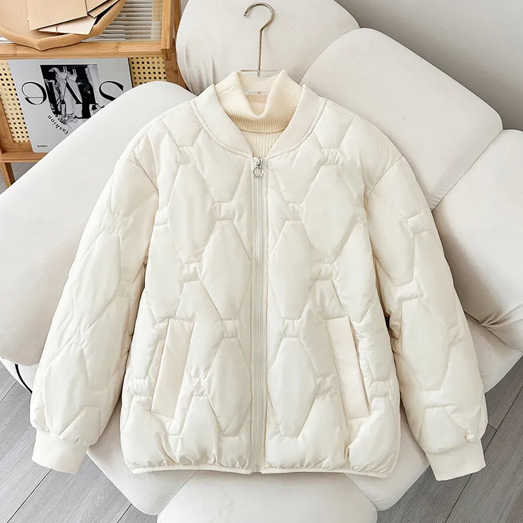 冬季新款棉衣女士短款宽松休闲显瘦保暖棉服韩版轻薄圆领棒球服