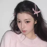法式芭蕾风蝴蝶结粉色丝带发夹女韩系甜美发卡刘海侧边夹发饰头饰