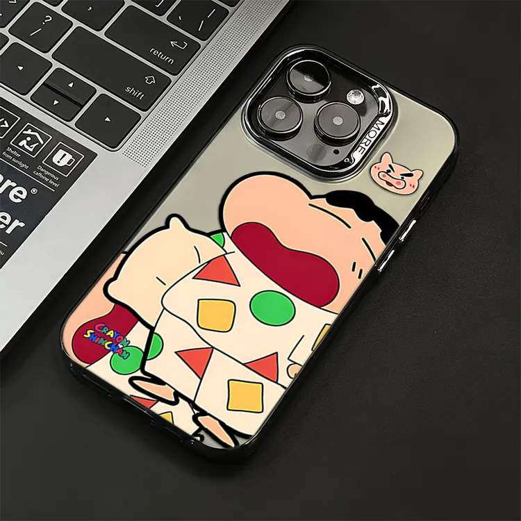 蜡笔小新适用苹果16手机壳iphone15防摔14promax创意13/12/11卡通