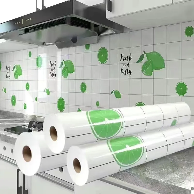 灶台墙壁厨房耐高温防潮防贴纸自粘防油污防水厨房贴纸加厚墙纸贴