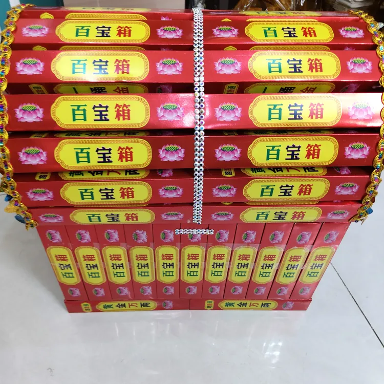 五彩万两主题加厚硬卡纸百宝箱大造型卡纸