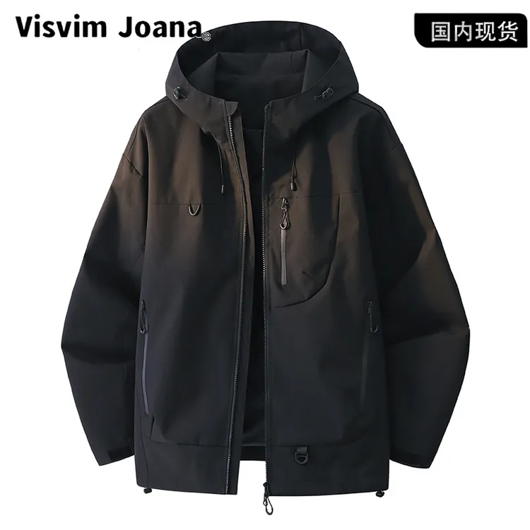 【品牌现货撤柜】春秋季日系连帽情侣外套户外徒步宽松登山工装夹克