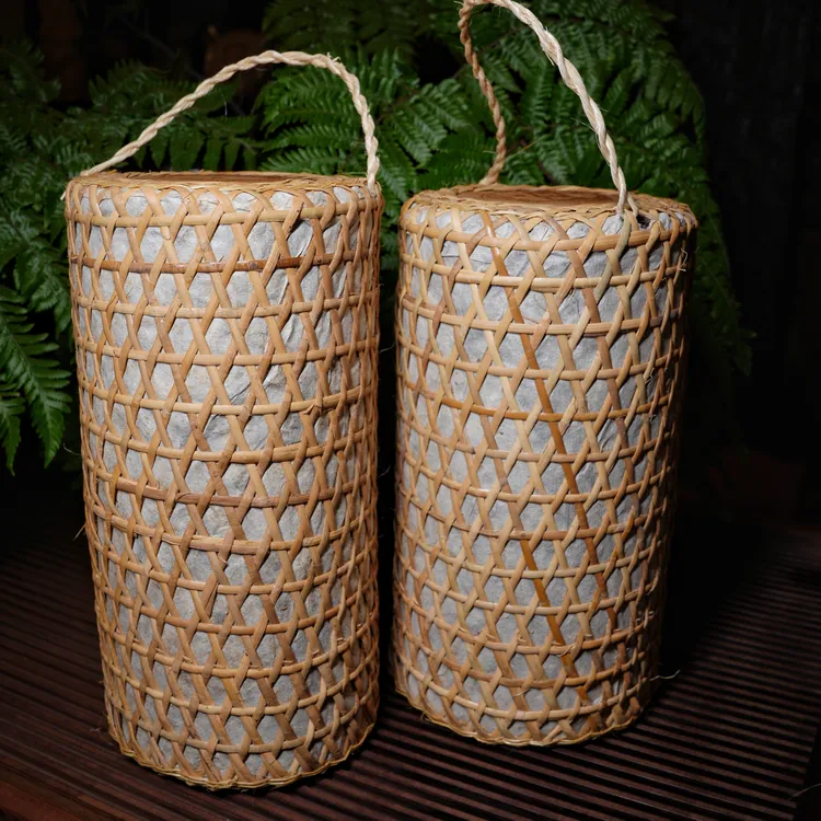 2021年梅子箐5公斤云南大叶种晒青紧压竹提古树纯料普洱生茶