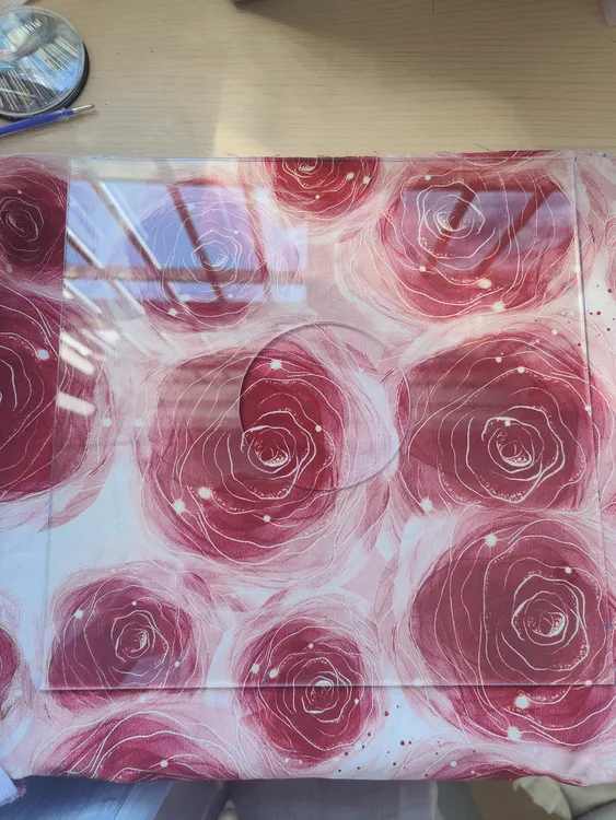 透明方巾发圈模板diy亚克力