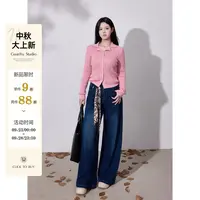 【穿搭C位】蛋妹大码女装微胖mm秋季显瘦长袖T恤针织衫上衣DM33448