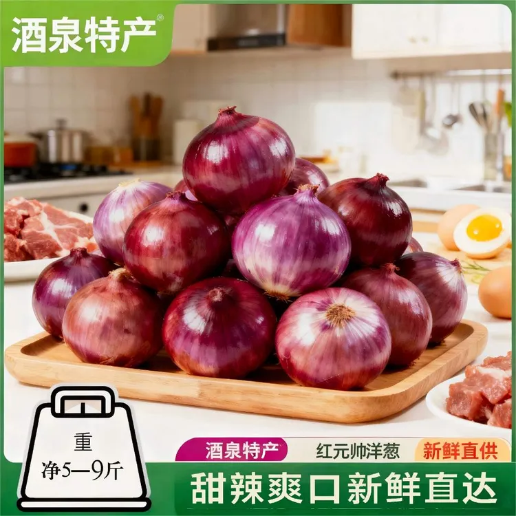 酒泉沙地绿产精品红鹤洋葱