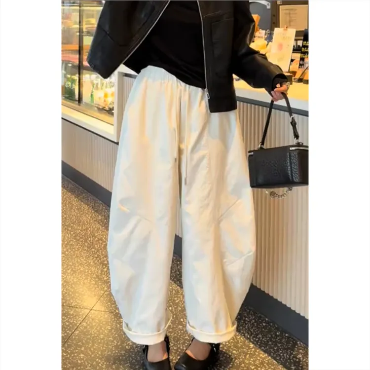 艾塔莉显瘦宽松时尚休闲裤春夏季新款遮肉梨形大码阔腿裤小个子