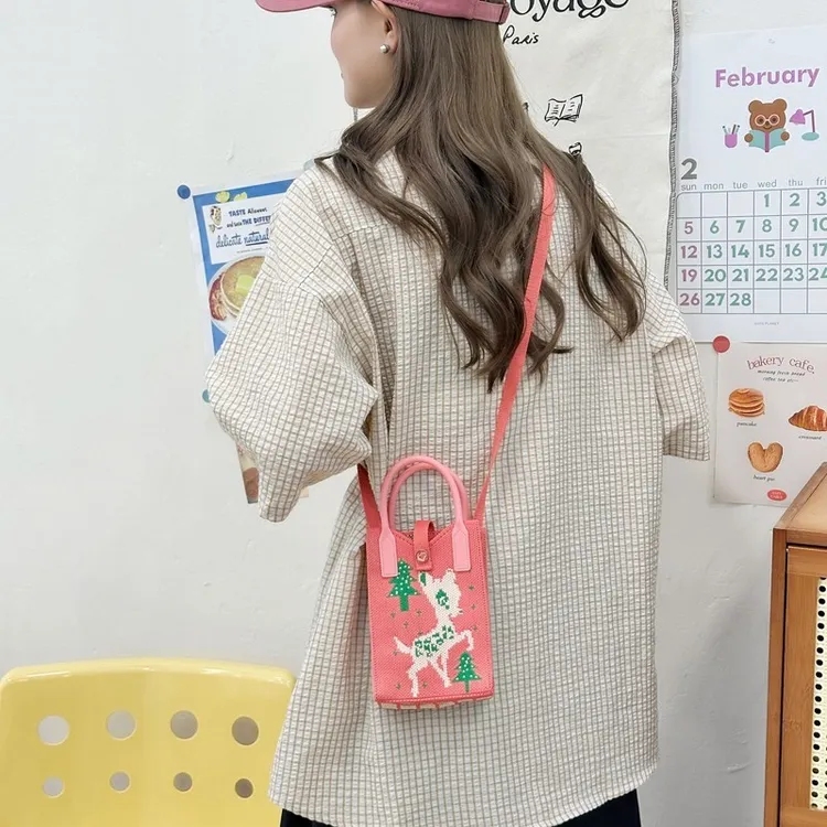 春夏新款网红手机包时尚ing单肩手拎包女士简约斜挎包小清新百搭